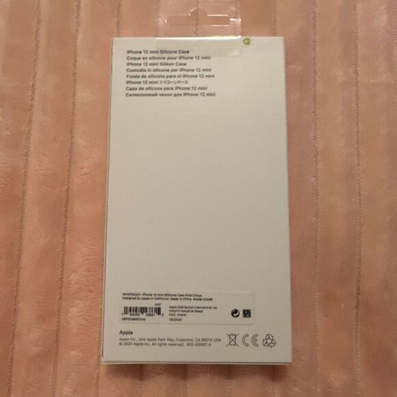 Apple Silicone Case with MagSafe for iPhone 12 mini - Pink/Orange Citrus - Picture 2 of 2